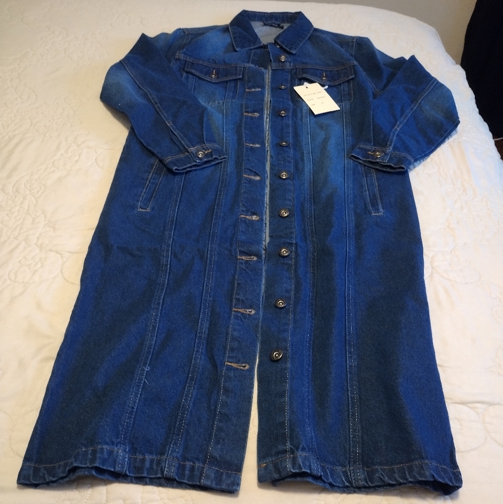 Long Oversized Jean Jacket - Picture 10 of 10